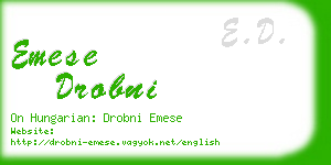 emese drobni business card